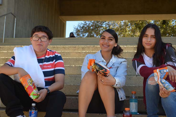 Students enjoying Senior Day