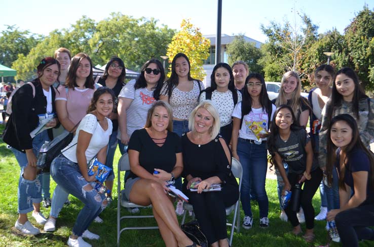 Students enjoying Senior Day