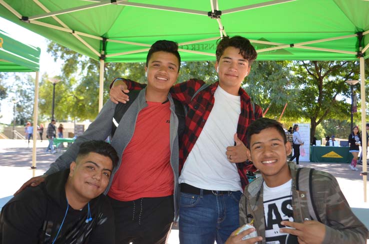 Students enjoying Senior Day