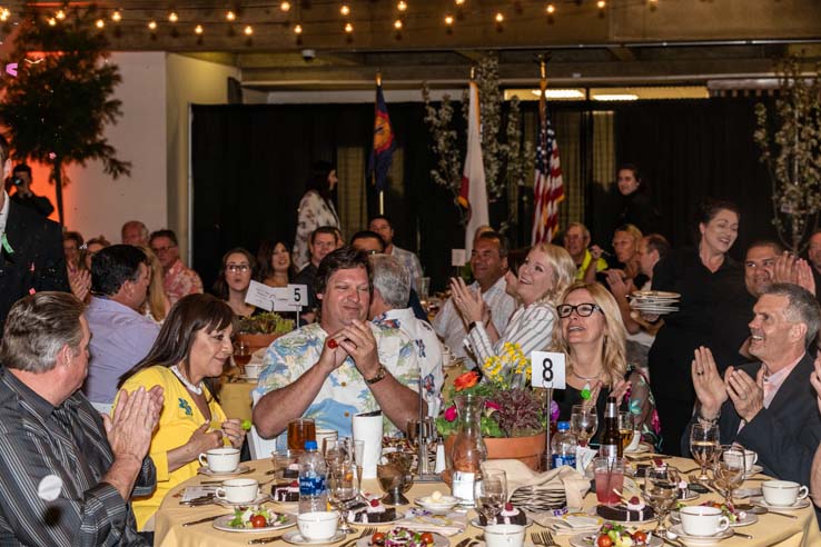 People enjoying the gala