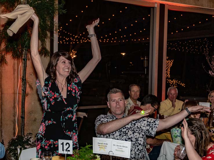 People enjoying the gala