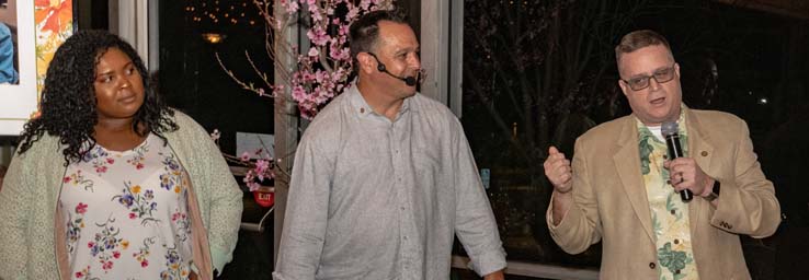 People enjoying the gala