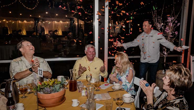 People enjoying the gala