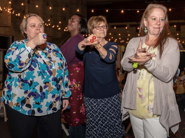 People enjoying the gala