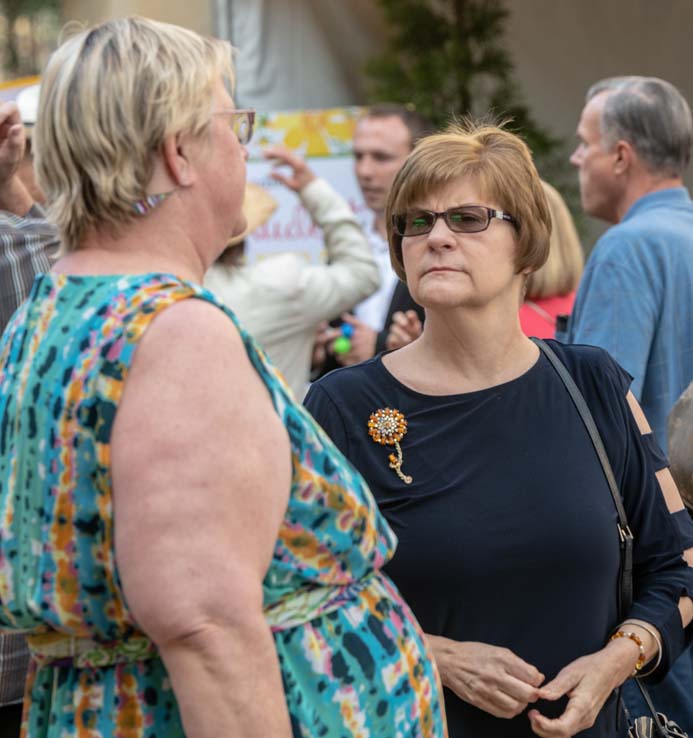 People enjoying the gala