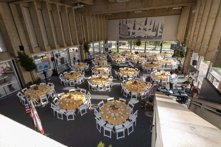 People enjoying the gala