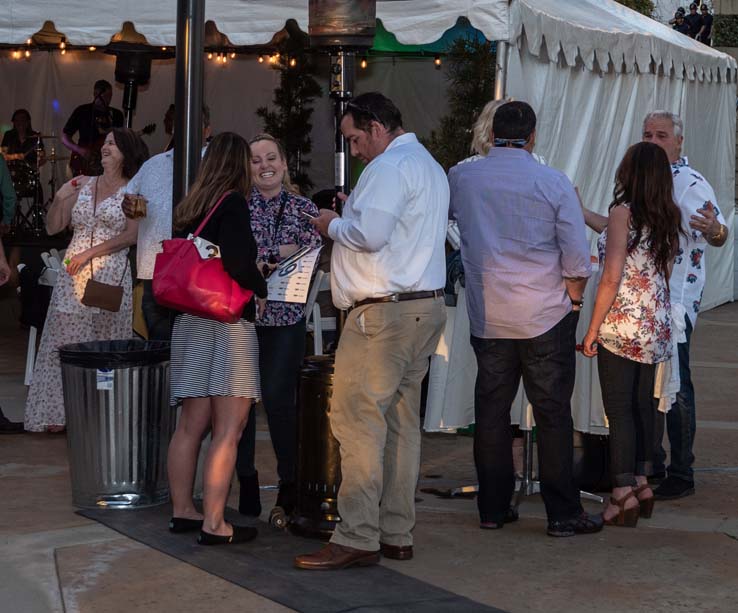 People enjoying the gala