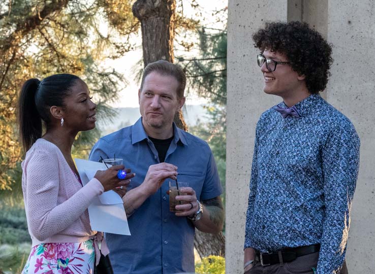 People enjoying the gala