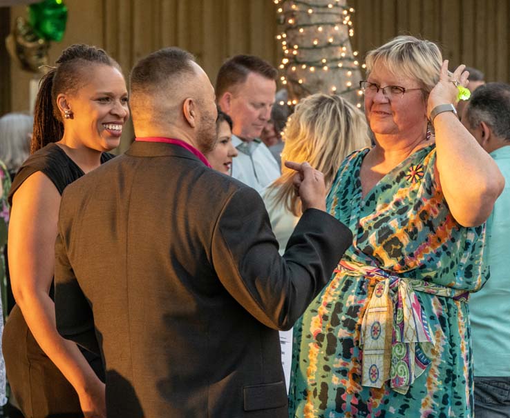 People enjoying the gala