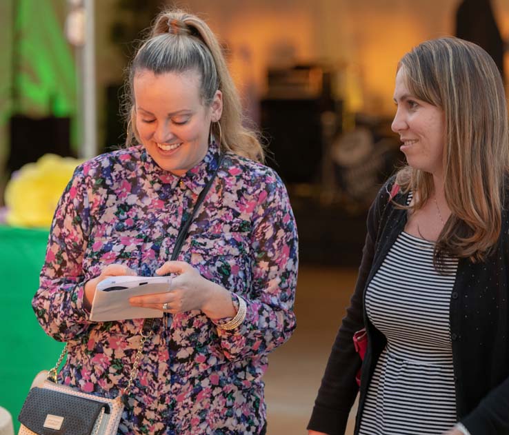 People enjoying the gala