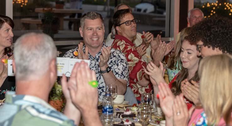 People enjoying the gala