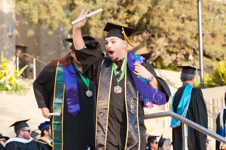 People enjoying Commencement