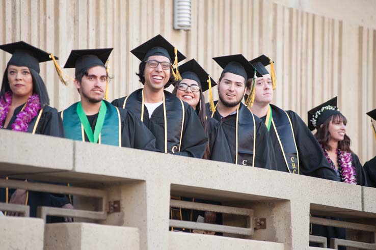 People enjoying Commencement