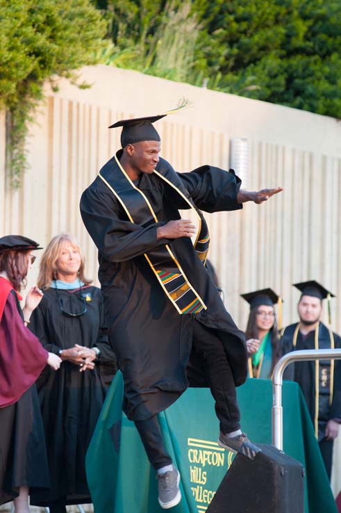 People enjoying Commencement
