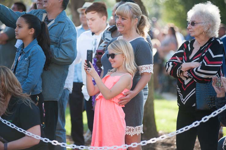 People enjoying Commencement