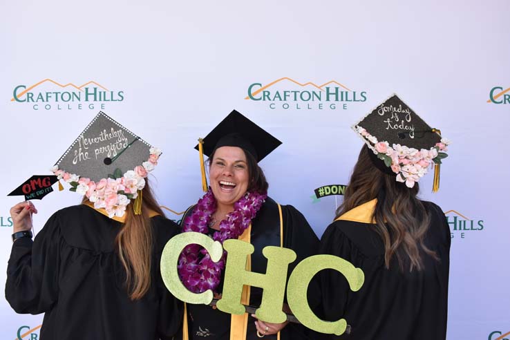 People enjoying Commencement