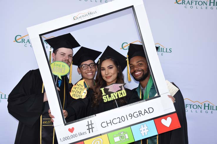 People enjoying Commencement