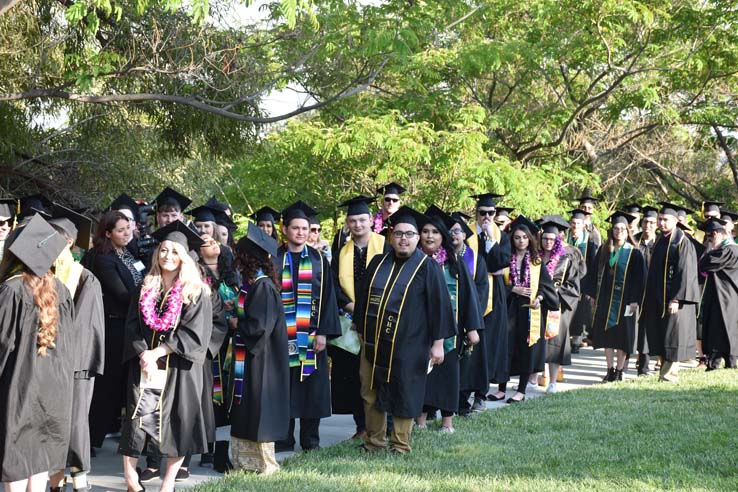 People enjoying Commencement