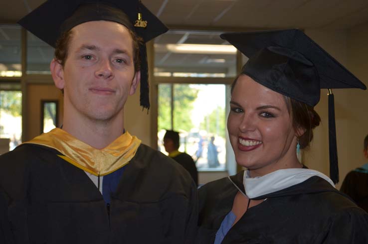 People enjoying Commencement 2019