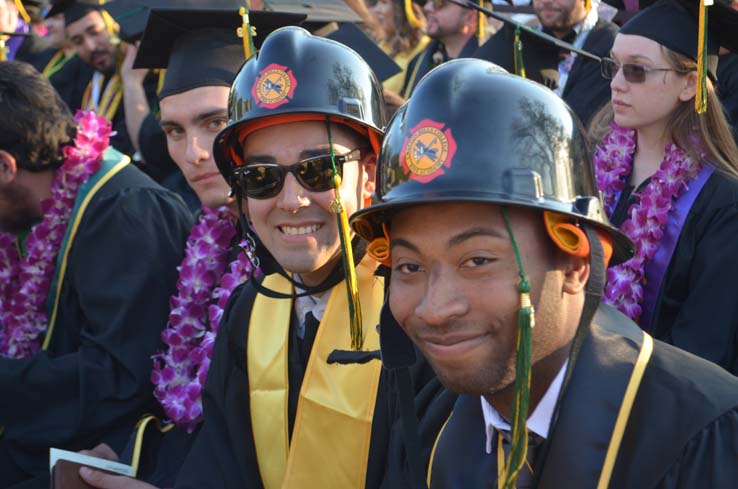 People enjoying Commencement 2019
