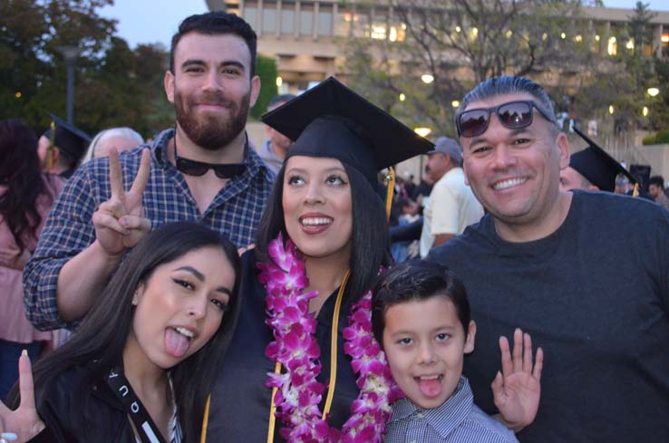 People enjoying Commencement 2019