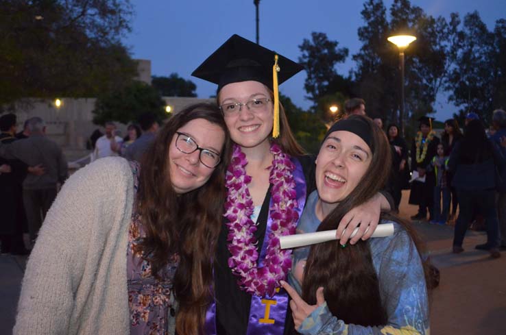 People enjoying Commencement 2019