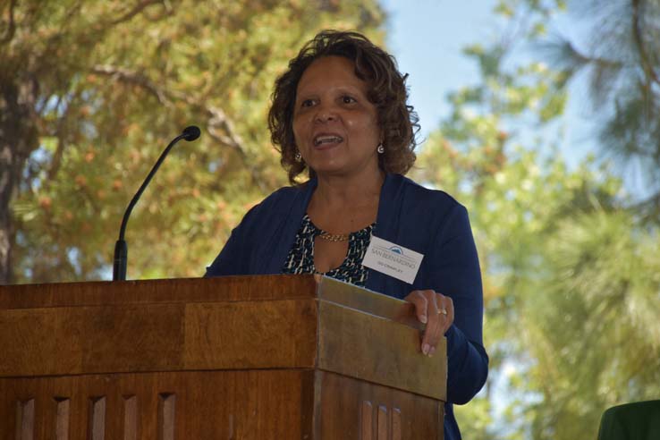People enjoying the Etiquette Luncheon