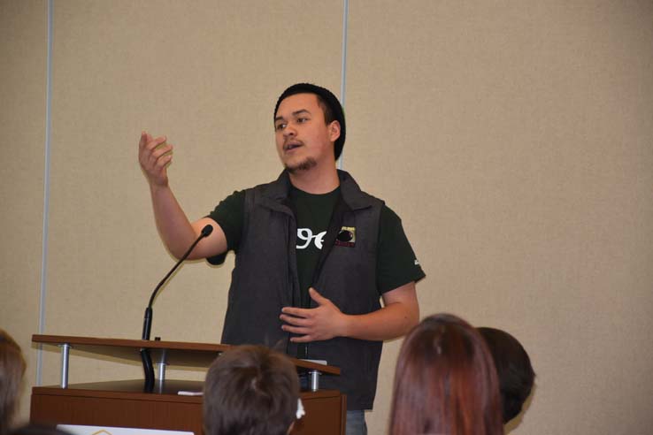 People enjoying Poetry Slam prep