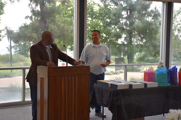 People enjoying the reception