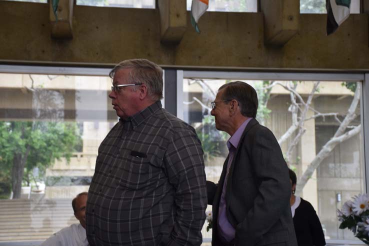 People enjoying the reception