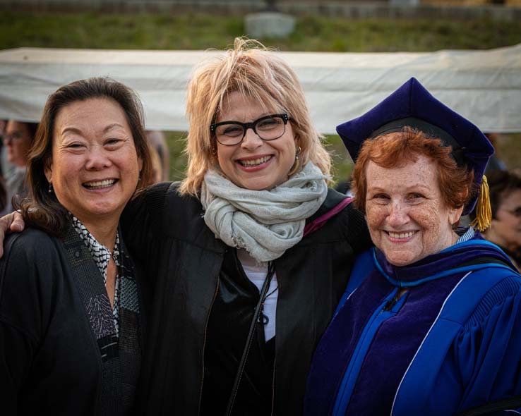 People enjoying Scholars Convocation
