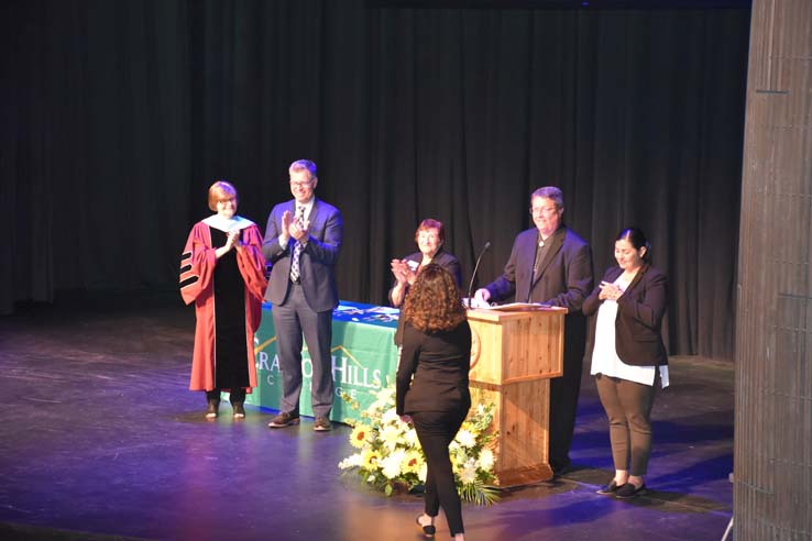 People enjoying Scholars Convocation