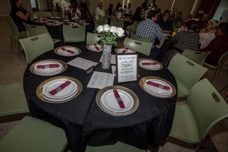 People enjoying the Student Recognition Dinner