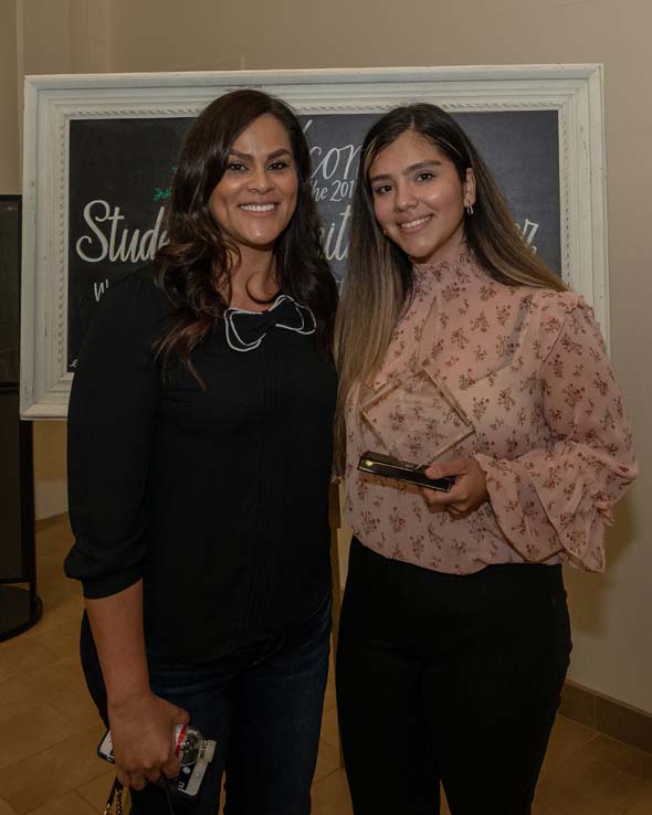 People enjoying the Student Recognition Dinner