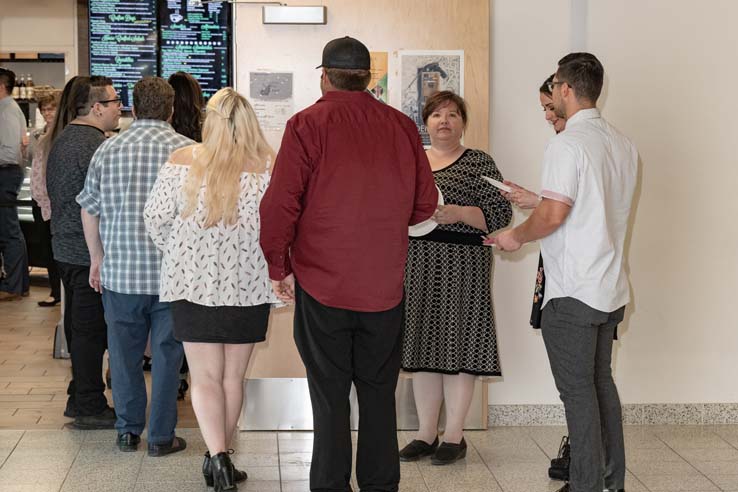 People enjoying the Student Recognition Dinner