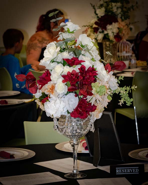 People enjoying the Student Recognition Dinner
