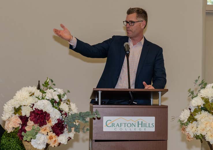 People enjoying the Student Recognition Dinner
