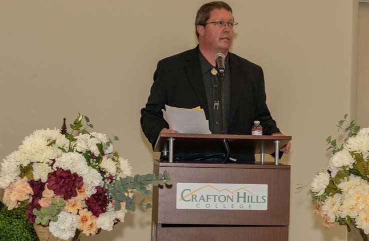 People enjoying the Student Recognition Dinner
