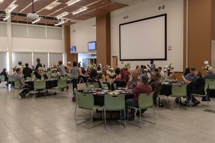 People enjoying the Student Recognition Dinner