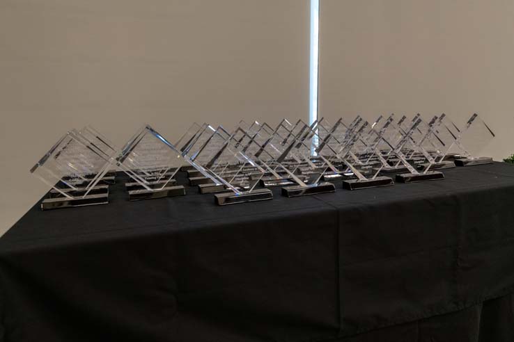 People enjoying the Student Recognition Dinner