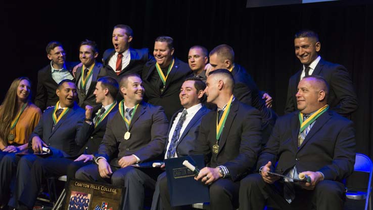 People at the Paramedic Graduation