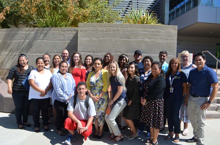 People at the Summer Bridge Ceremony