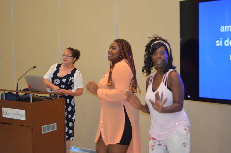 People at the Summer Bridge Ceremony