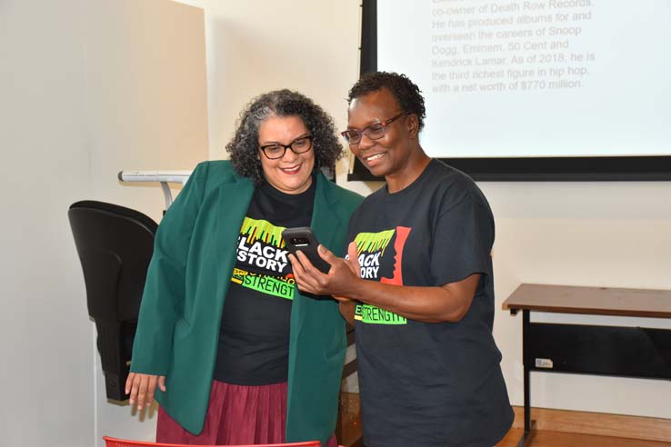 People attending the closing reception