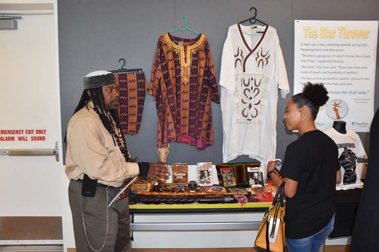 People attending the closing reception