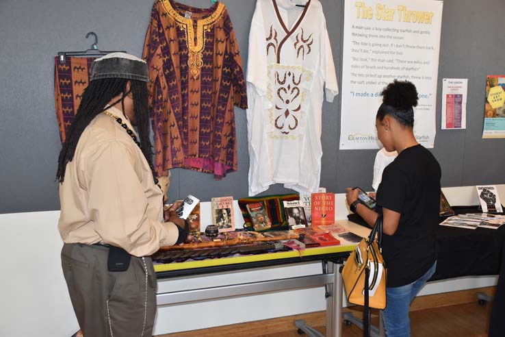 People attending the closing reception