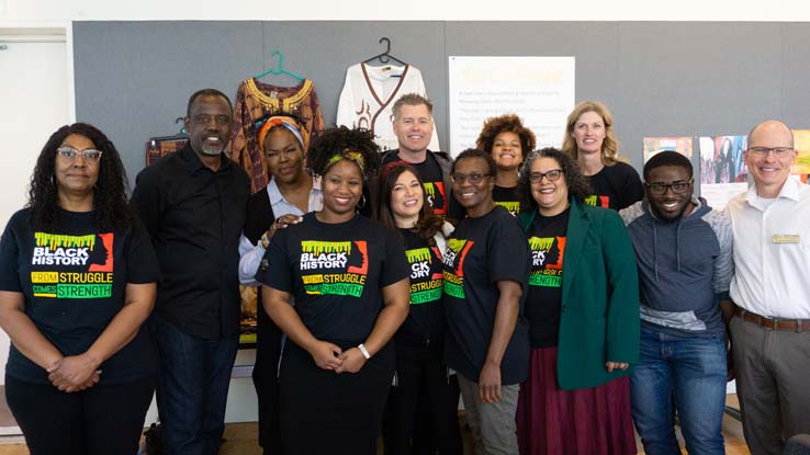 People attending the closing reception