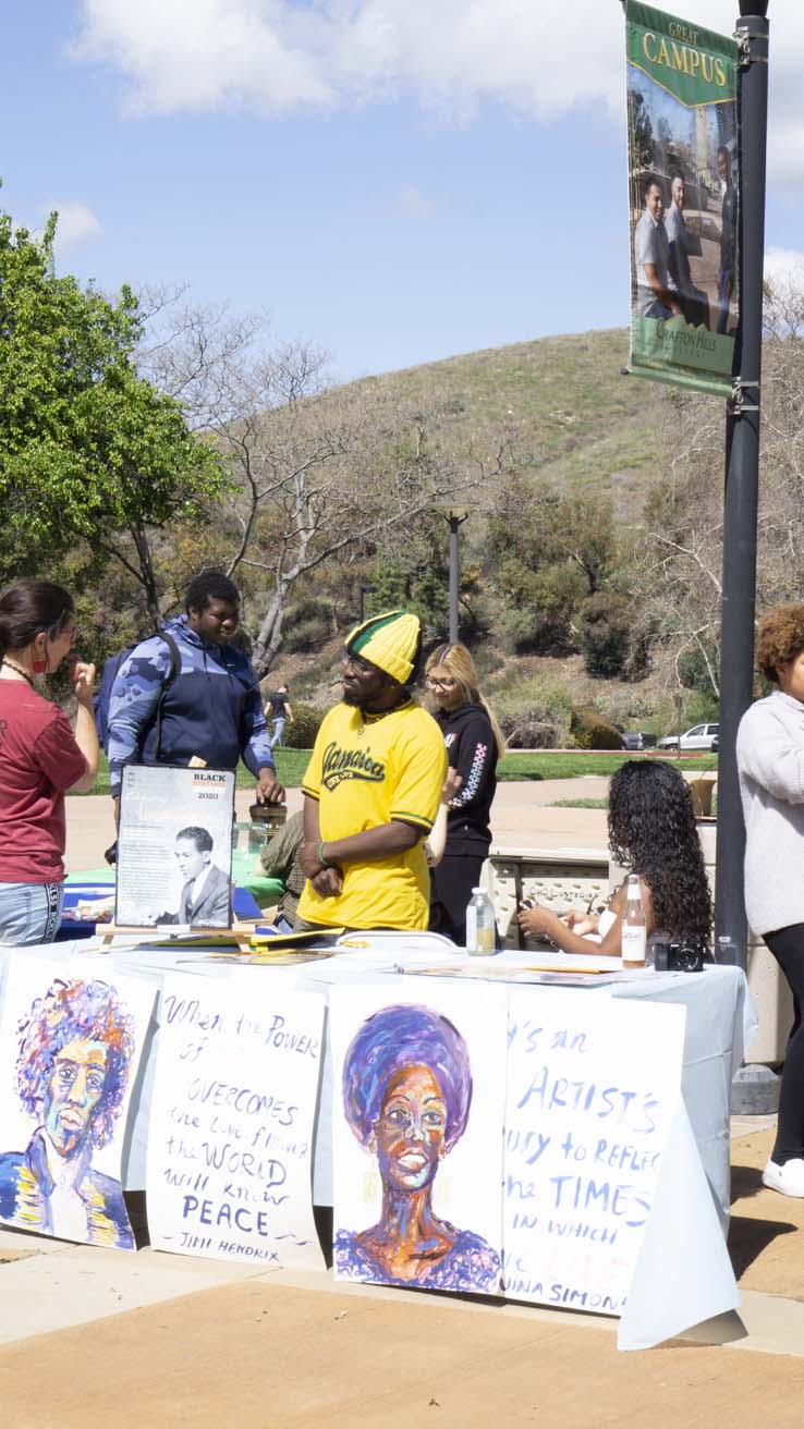 People enjoying Club Rush and the Health Fair
