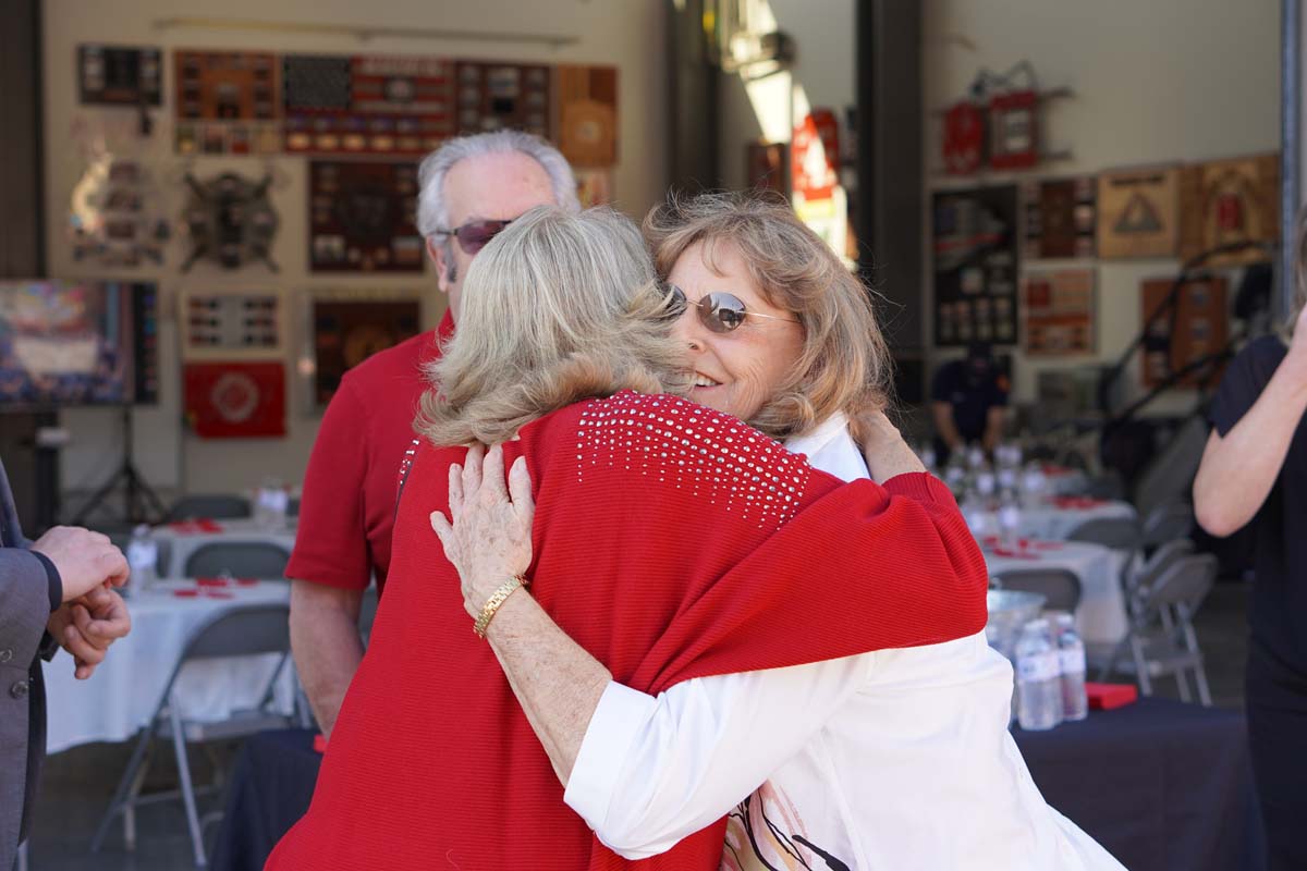 People enjoying the Friends Annual Luncheon