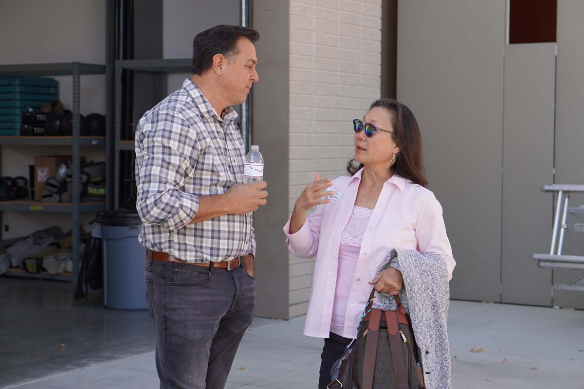 People enjoying the Friends Annual Luncheon